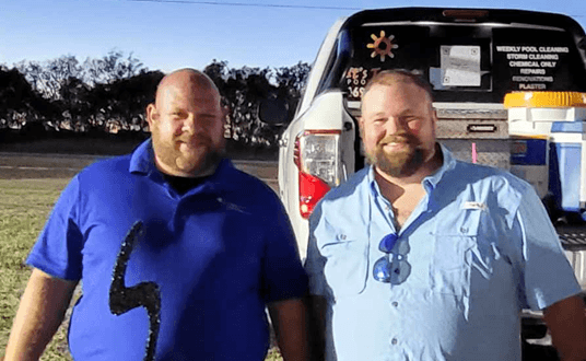 It's Too Hot Pool Service team, based in Denton, TX